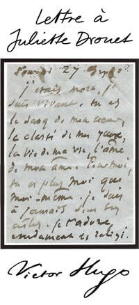 Lettre à Juliette Drouet