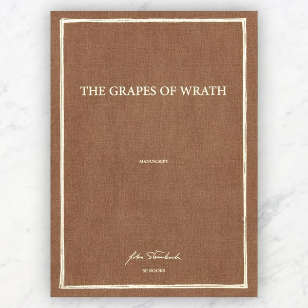 The Grapes of Wrath manuscript cover
