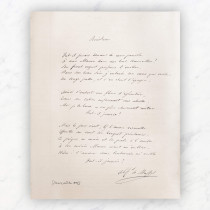 Manuscrit Rondeau Musset