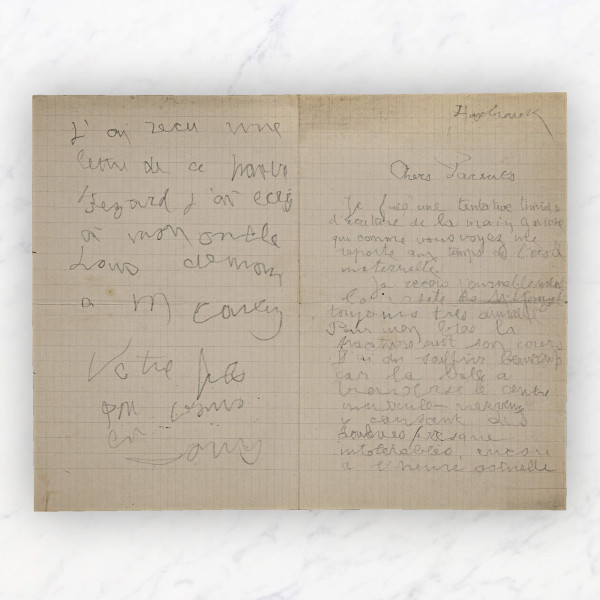 Lettre de la main gauche Lettre de la main gauche