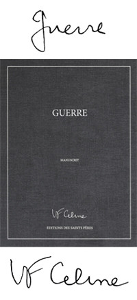 Guerre, le manuscrit