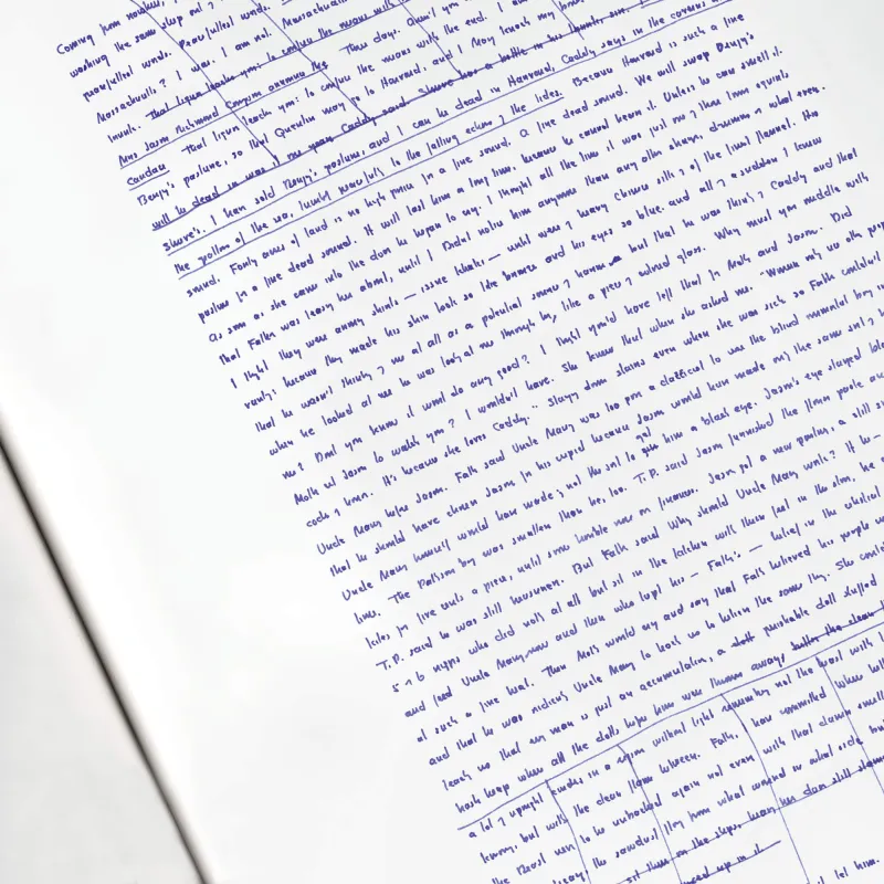 The Sound and the Fury | William Faulkner | Manuscrit | Facsimilé