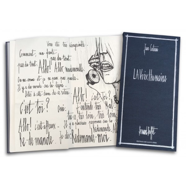 La Voix humaine de Jean Cocteau, gravée et illustrée par B