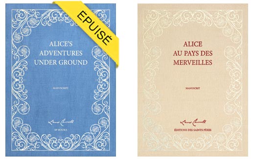 le tirage bleu d'Alice au pays des merveilles est épuisé