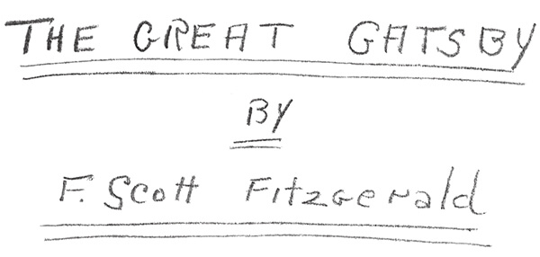 Fountain Pen Notebook Tale | The Great Gatsby Fountain Pen Notebook Tale | The Great Gatsby