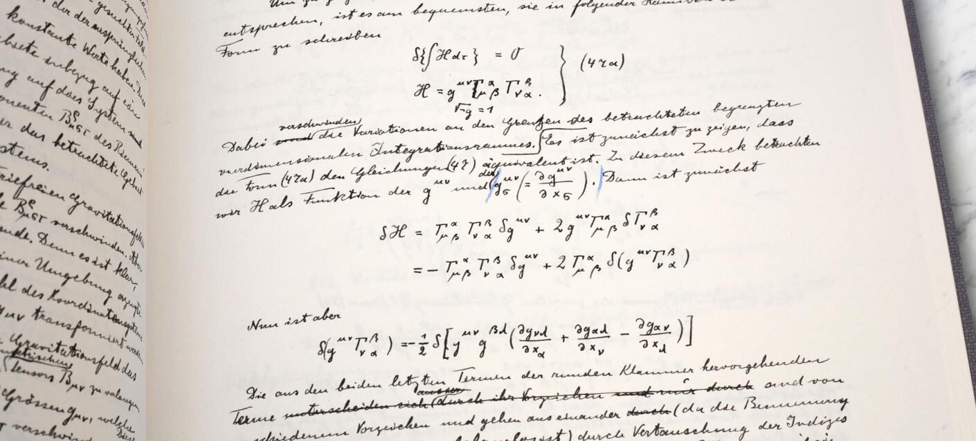 equation 47 du facsimile d'Albert Einstein
