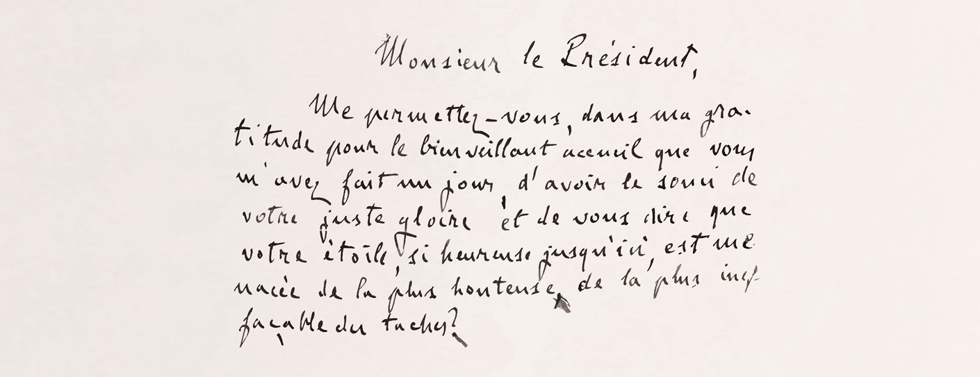 extrait du manuscrit de J'accuse