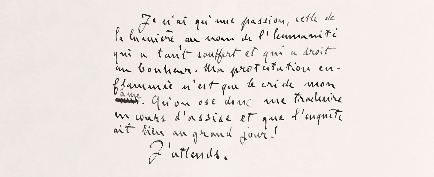 autre extrait du manuscrit d'Emile Zola