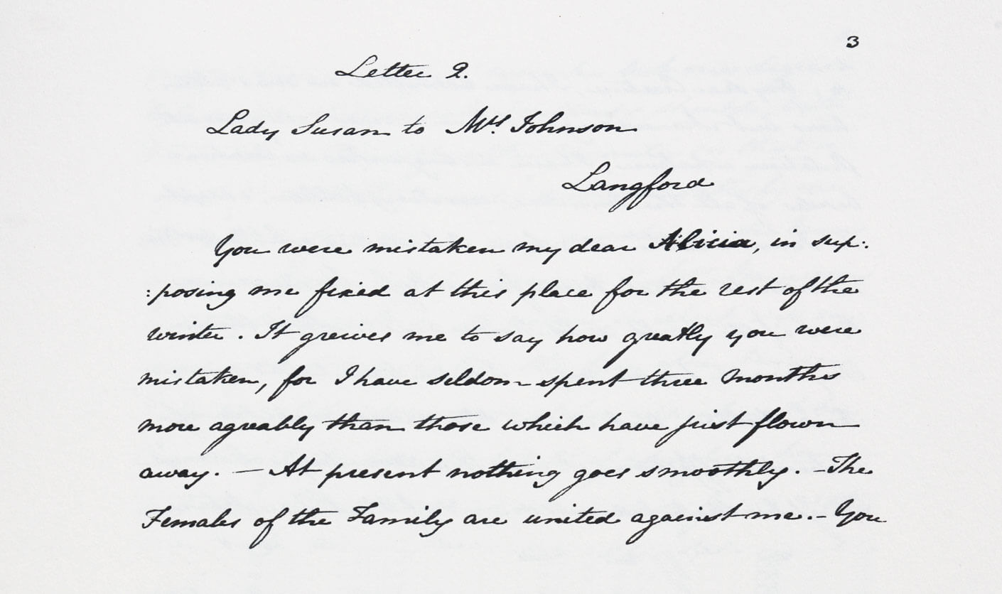 Jane Austen's Handwritting