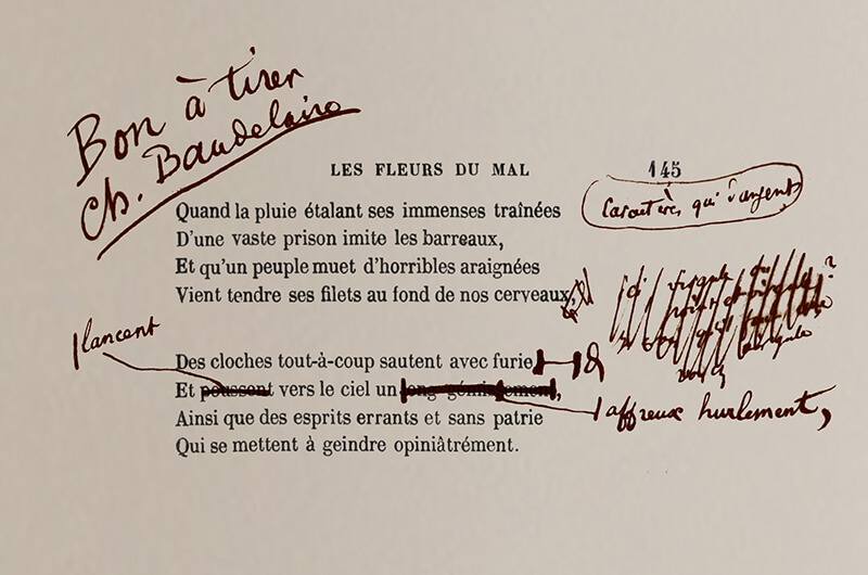 Bon a tirer Charles Baudelaire