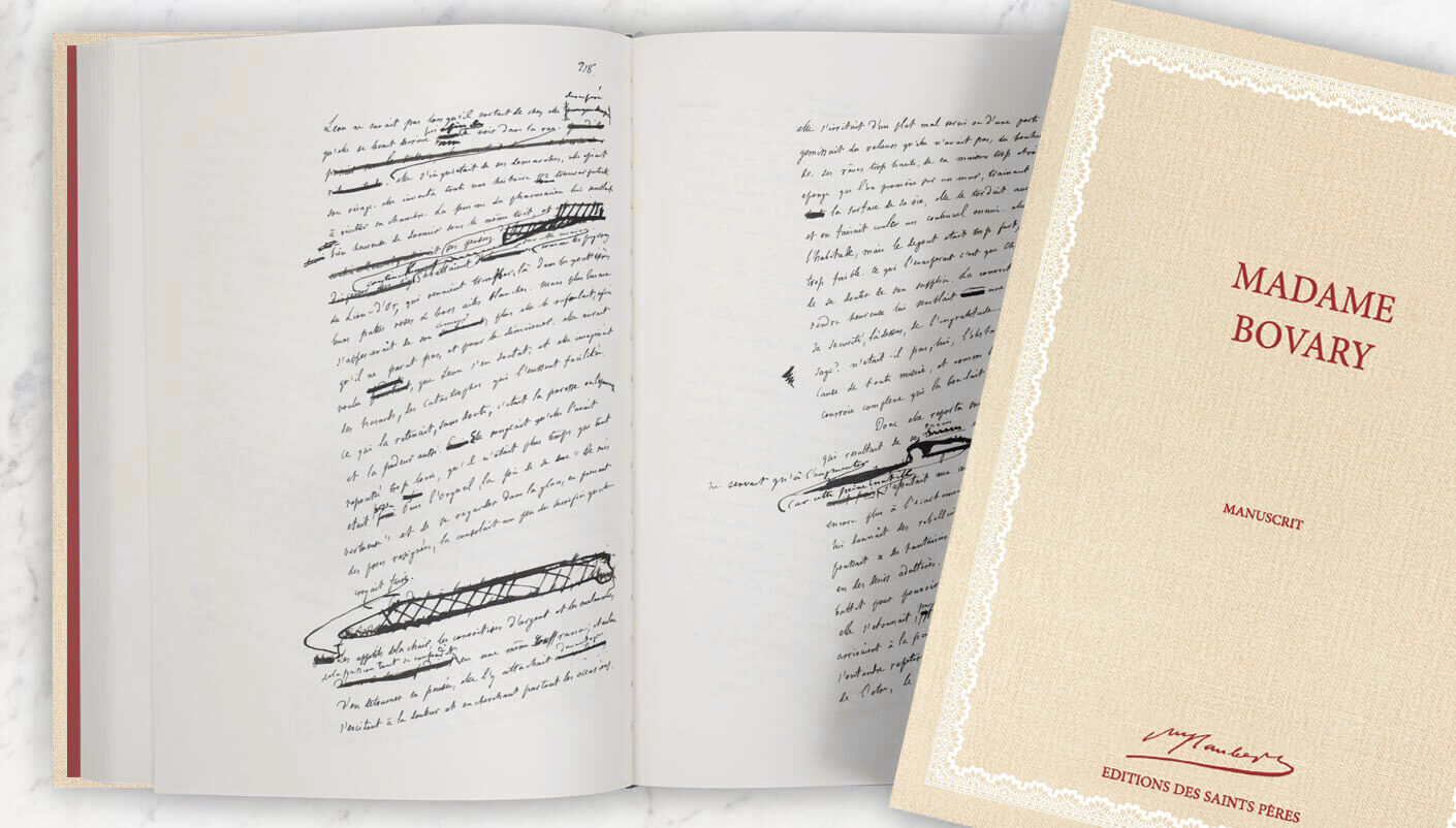 édition manuscrite de Madame Bovary de Flaubert