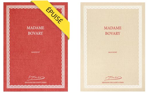 le tirage rouge vermeil de Madame Bovary est épuisé