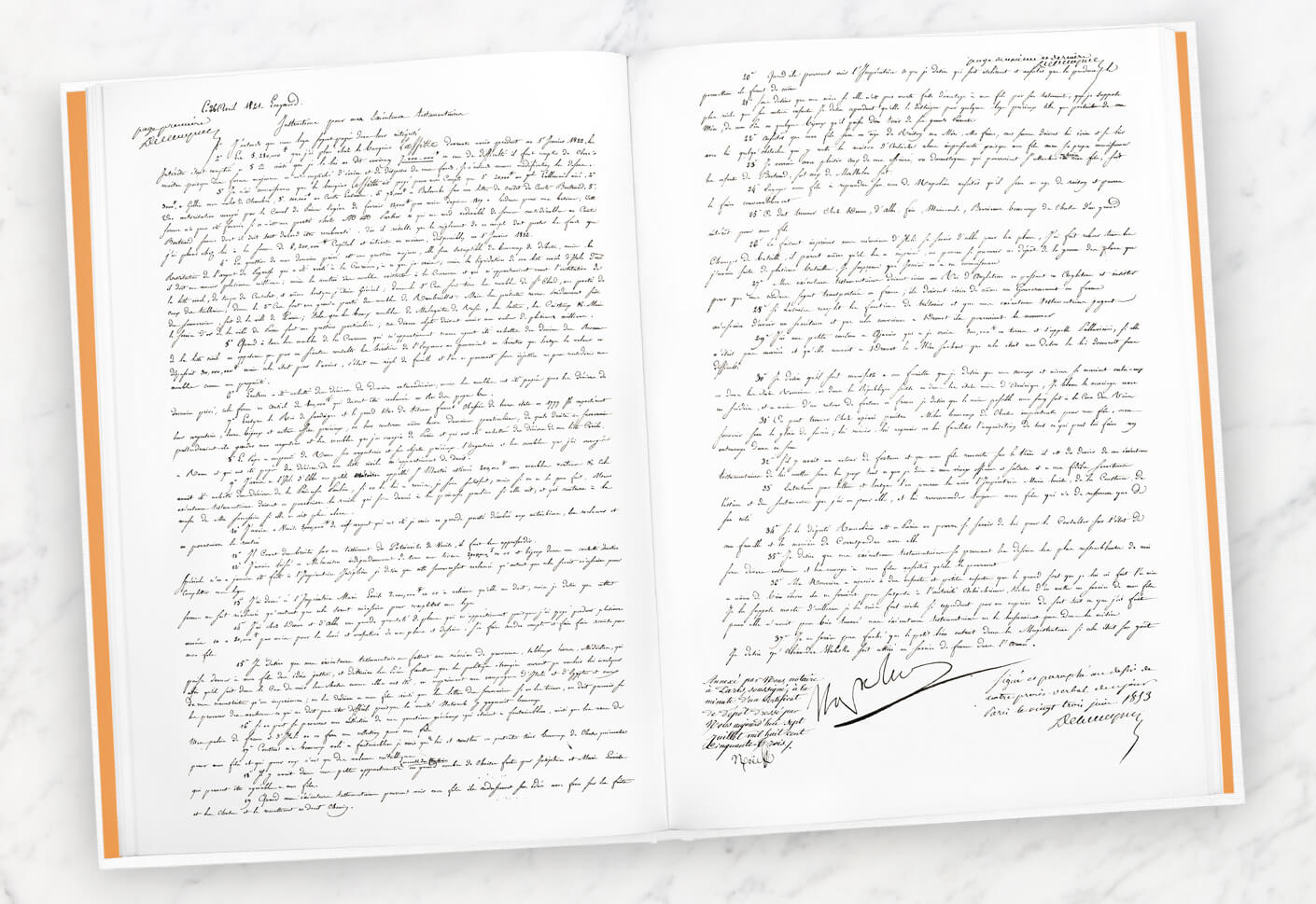 transcription du manuscrit de Napoléon