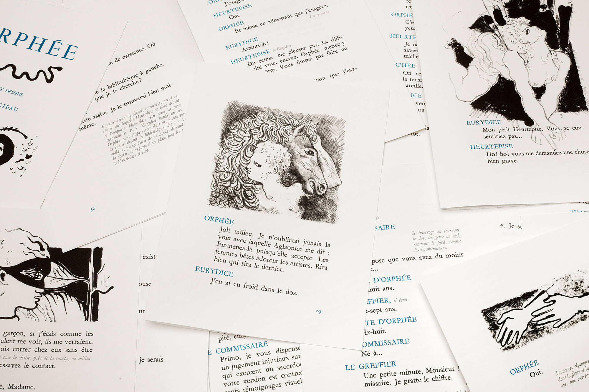 Planche dessins orphée