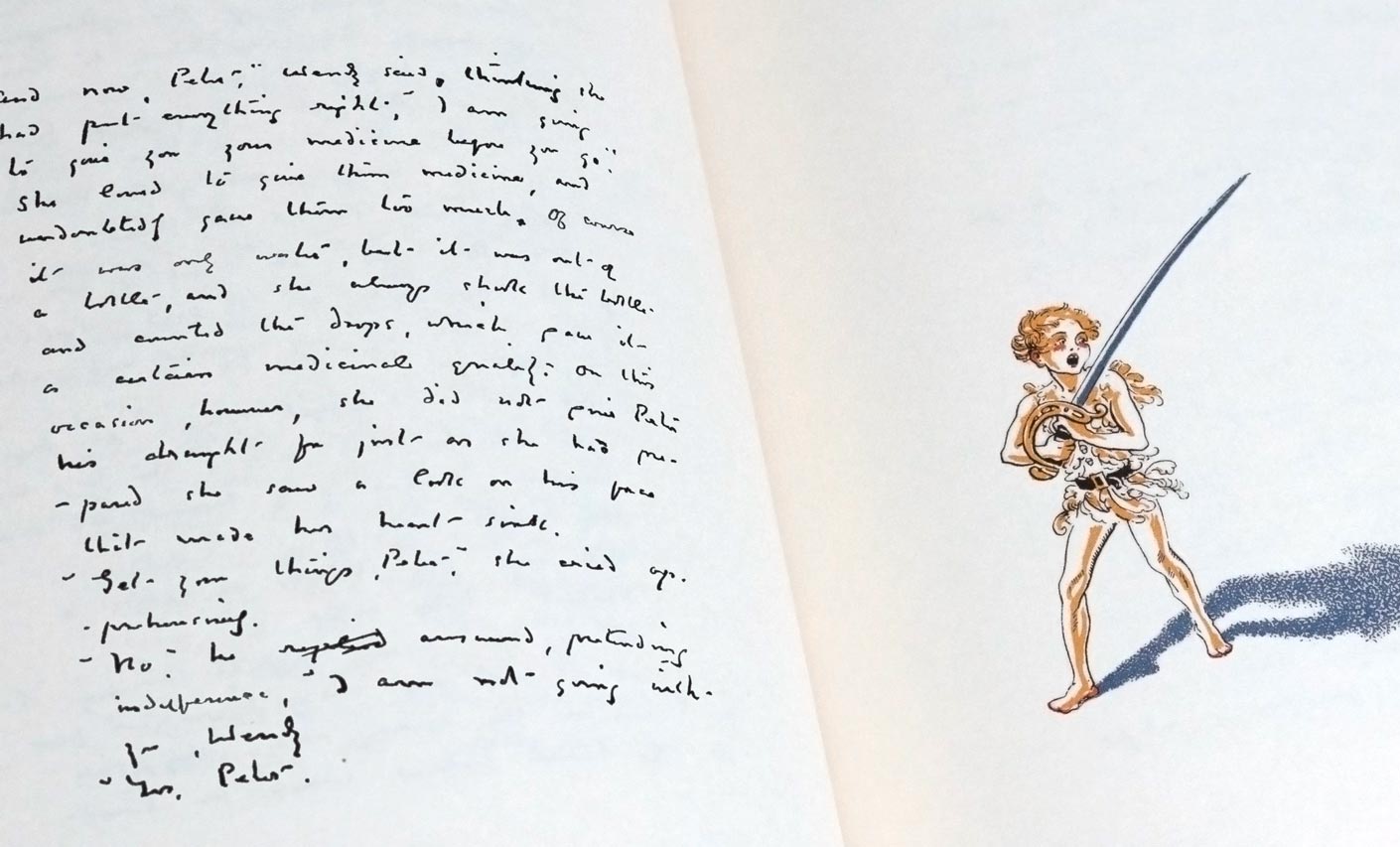 Peter Pan o manuscrito original do romance