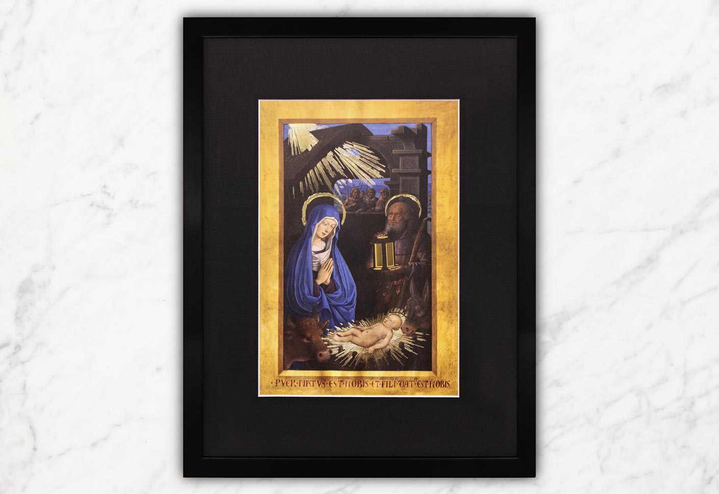 Manuscrit enluminé de la Nuit de Noël - Nativité