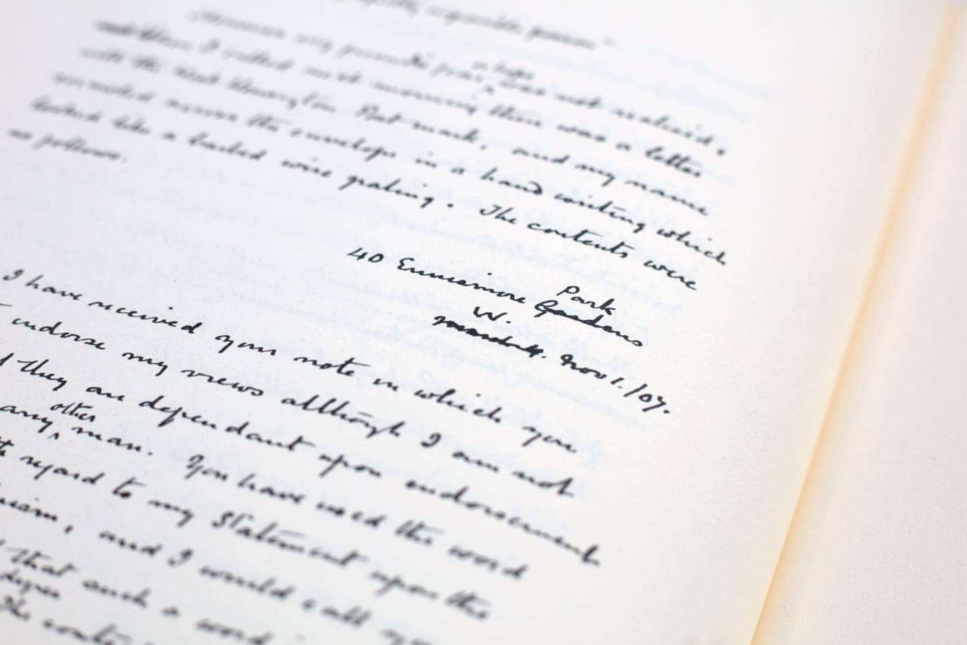 Conan Doyle - manuscript and slipcase