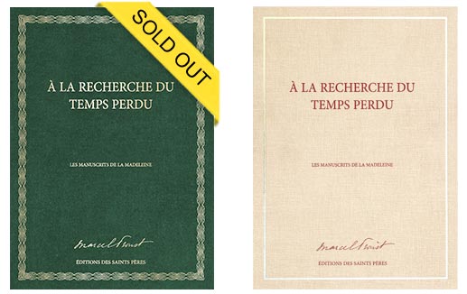 In search of the lost time manuscript green edition sold out