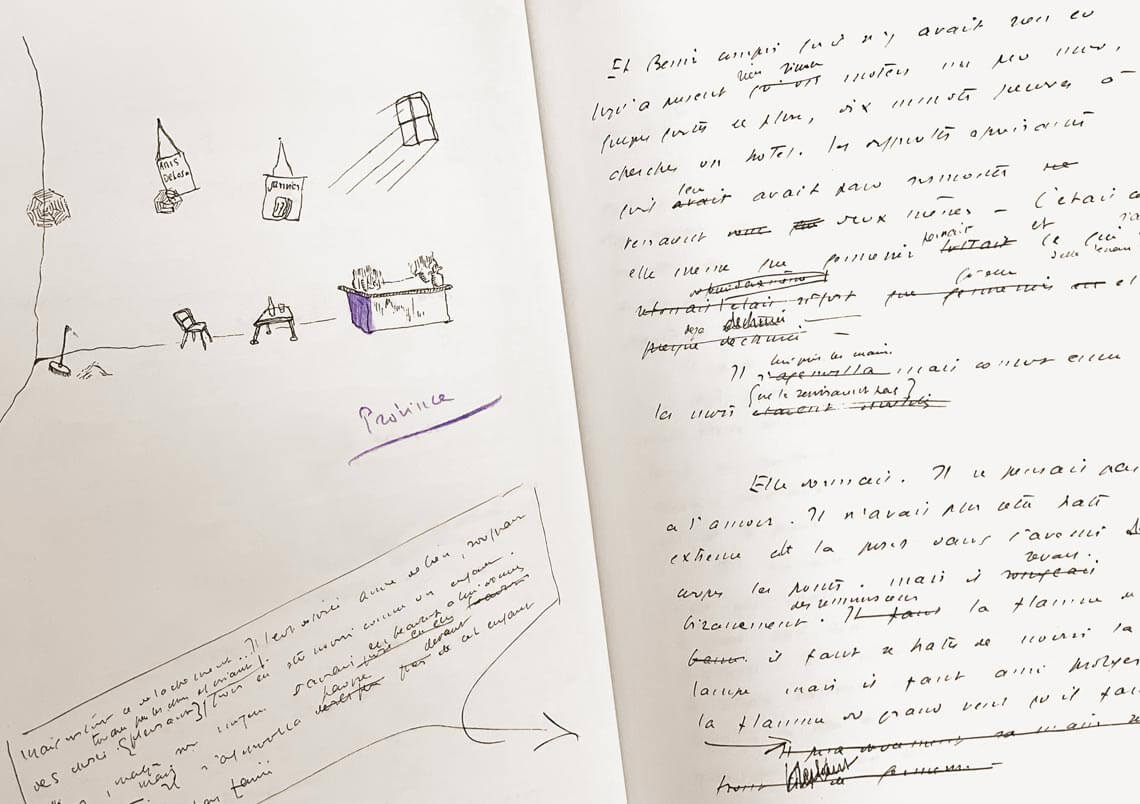 extrait du manuscrit de courrier sud