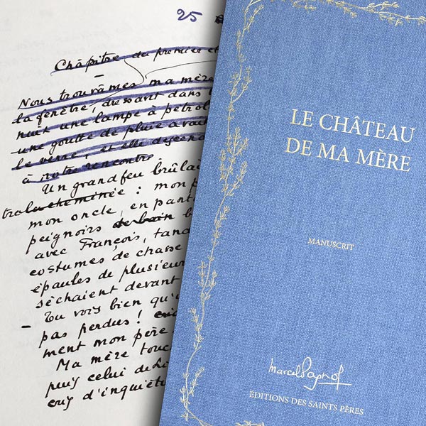 Le Château de ma mère, le manuscrit de Marcel Pagnol