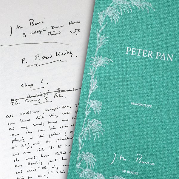 Peter Pan, le manuscrit de James Barrie