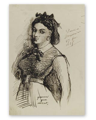 Jeanne Duval - Portrait dessiné par Charles Baudelaire