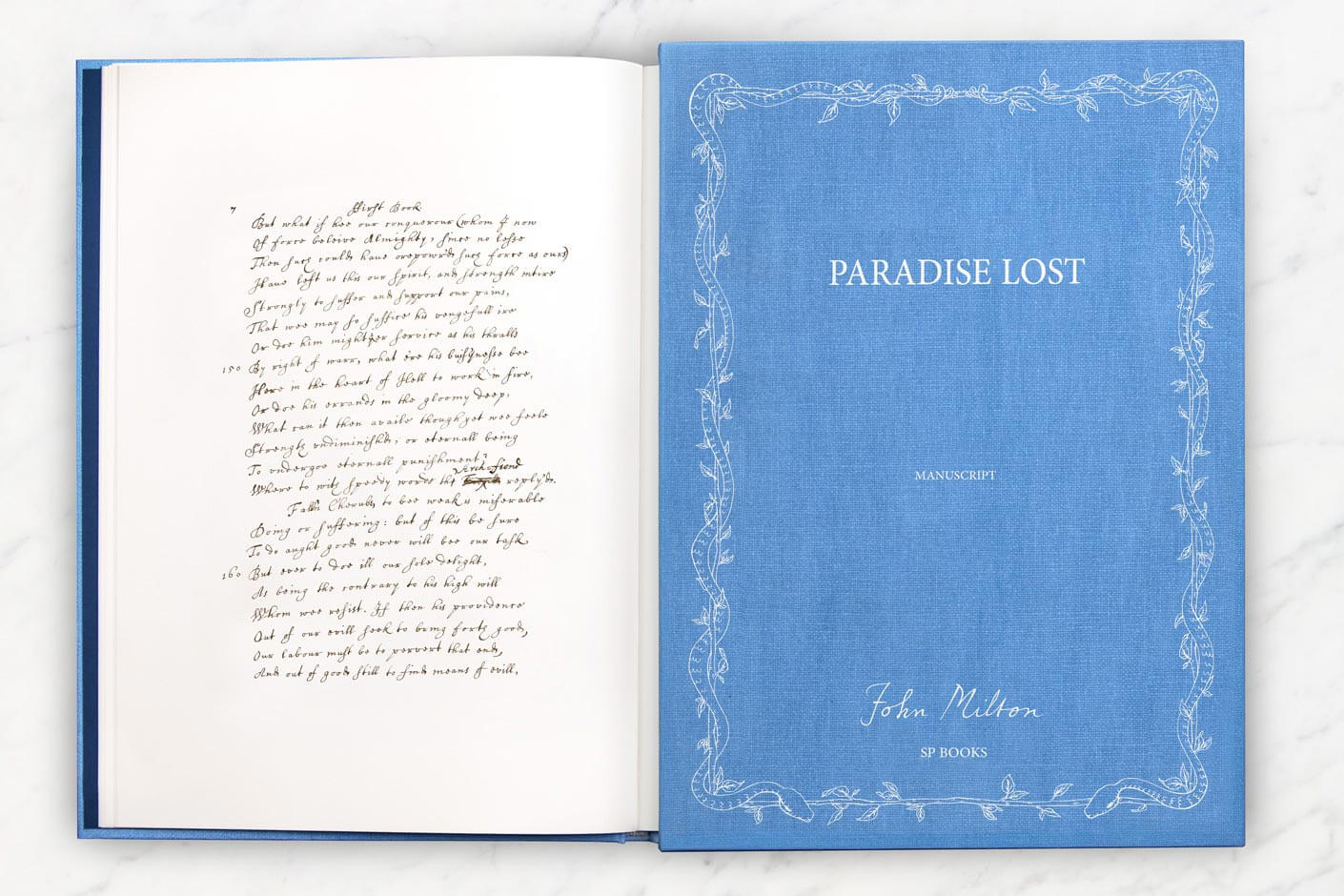 Le facsimile de Paradise Lost