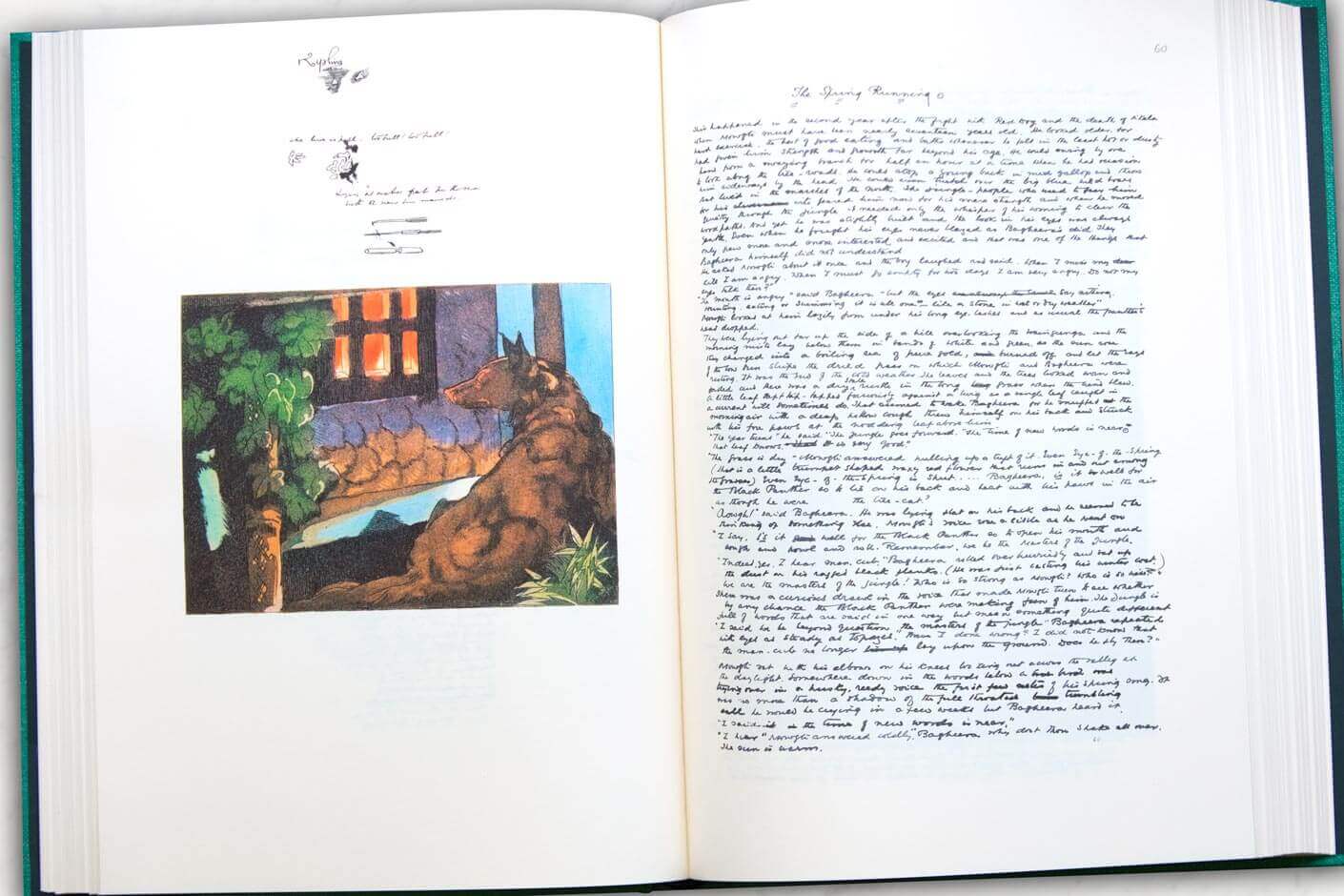 écriture manuscrite de Rudyard Kiplig - le livre de la jungle