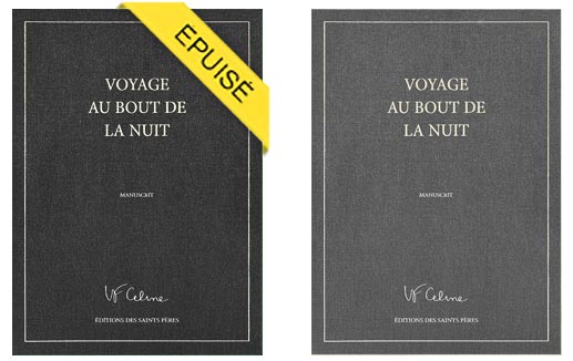 voyage au bout de la nuit tirage numerote epuise