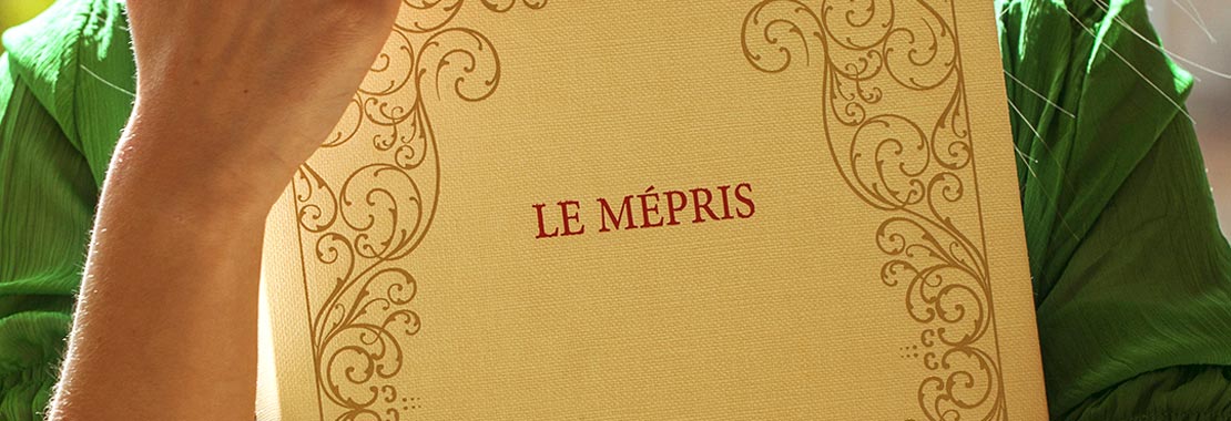 Le Mepris, le manuscrit de Jean Luc Godard